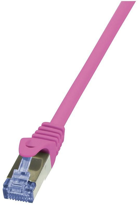 Patch Cable Cat.6A S/FTP pink 1,50m, PrimeLine