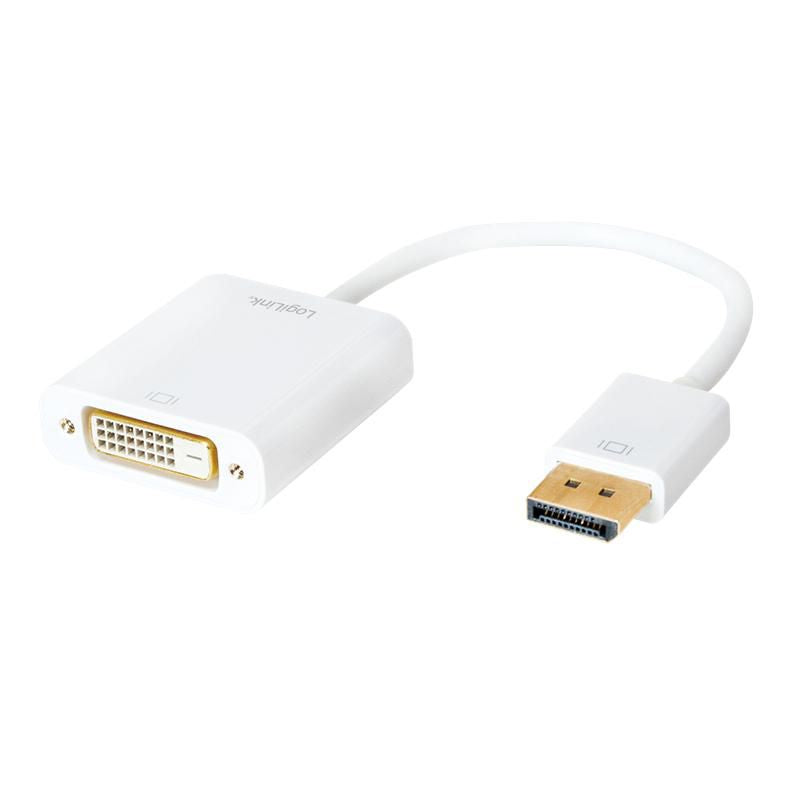 Logilink DisplayPort 1.2 zu DVI Adapter m.15cm Kabel(Aktiv)
