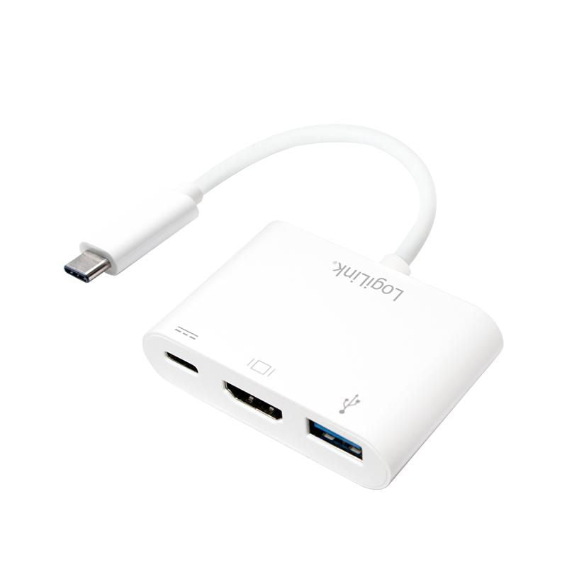 Logilink Adapter USB3.2 Gen1 Typ-C > HDMI+USB-A+USB-C 60W PD