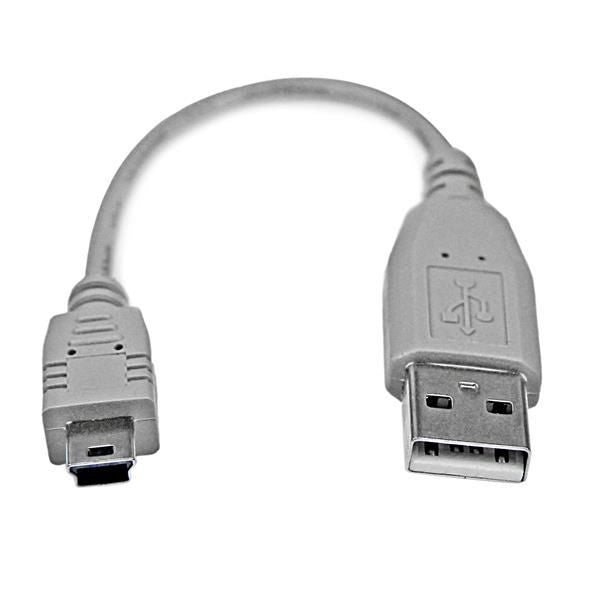 6IN MINI USB 2.0 CABLE - A TO