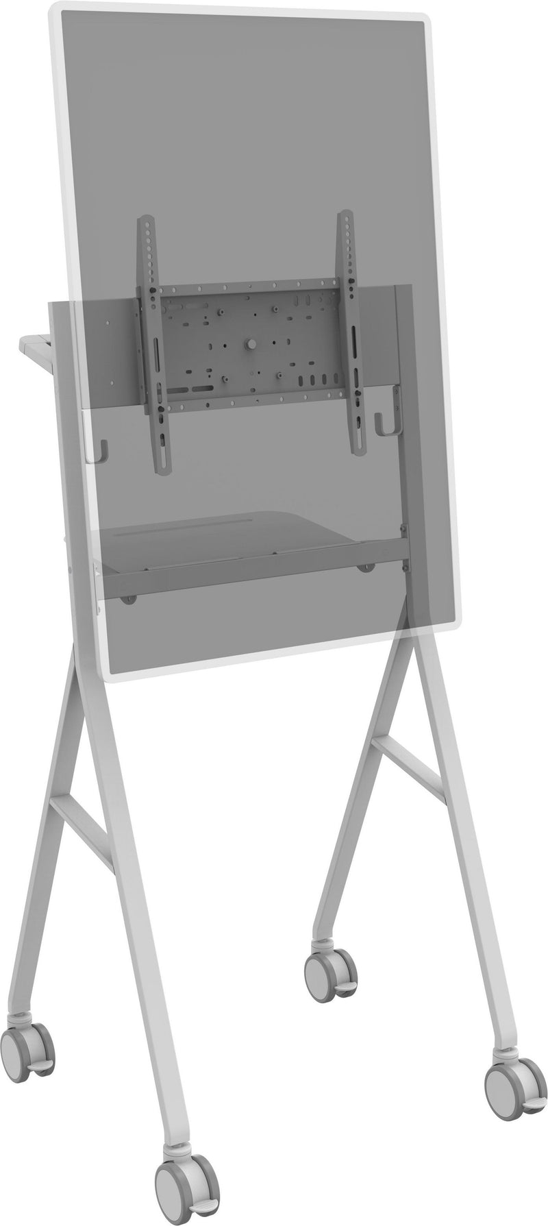 Vision VFM-F10 - Wagen - für Flachbildschirm - Stahl - Cremeweiß - Bildschirmgröße: 50"-55"