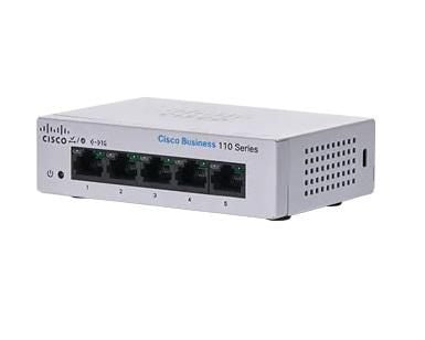 Cisco CBS110-5T-D-EU Unmanaged 5-port GE, Desktop, Ext PS