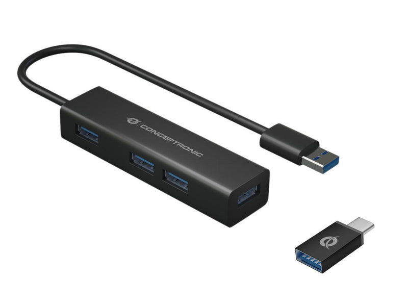 With Usb-C To Usb-A Adapter