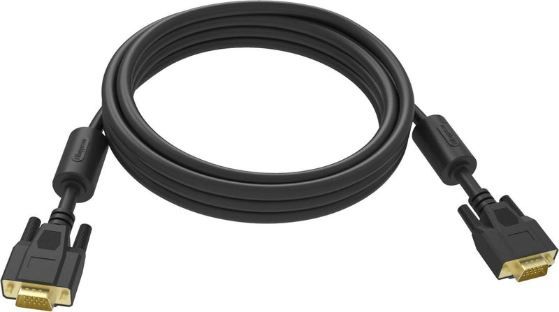 Vision Professional - VGA-Kabel - HD-15 (VGA) (M) auf HD-15 (VGA) (M) - 10 m - Rändelschrauben - schwarz