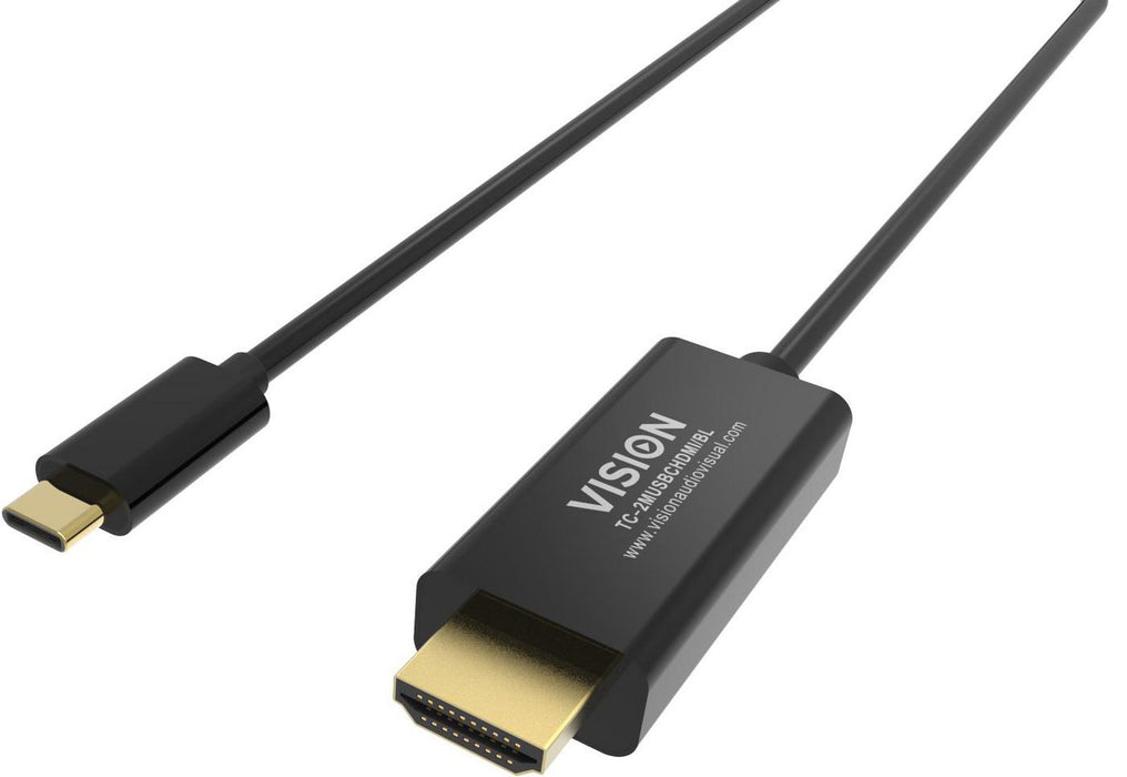 VISION Professional installation-grade USB-C to HDMI cable - LIFETIME WARRANTY