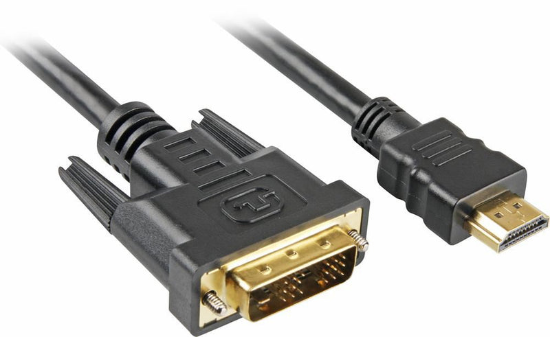 Sharkoon Adapterkabel HDMI > DVI (schwarz, 5 Meter, Single Link, 18+1)