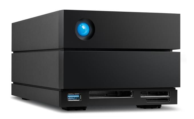 LaCie 2big Dock STLG40000400 - Hard drive array - 40 TB - 2 bays (SATA-600) - HDD 20 TB x 2 - Thunderbolt 4, USB 3.2 Gen 2 (external) - with 5 years R