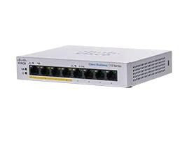 Cisco CBS110-8PP-D-EU Unmanaged 8-port GE, (4 support PoE with 32W power budget), Desktop, Ext PS