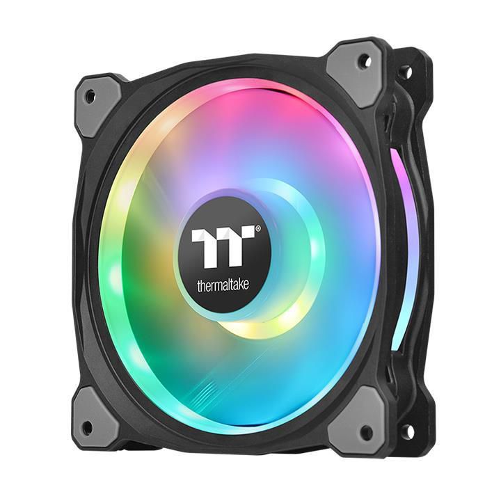 120mm Thermaltake Riing Duo 12 RGB Radiator Fan 3 Pack Black