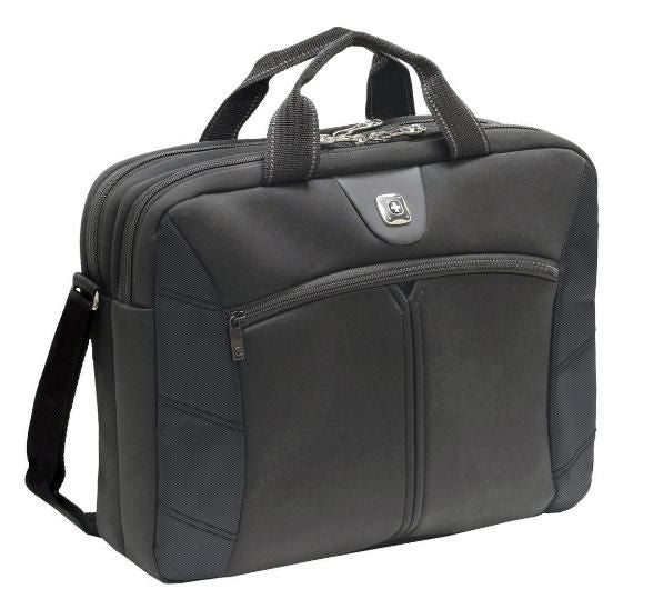 WENGER Sherpa Notebook Tasche fuer 35,8 bis 39,6cm 14,1 bis 15,6Zoll Toploader Tablet Laptop schwarz