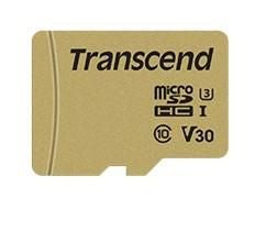 CARD microSD Card 8GB Transcend SDHC USD500S w/Adapter
