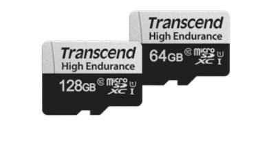 CARD microSD Card 64GB Transcend SDXC USD350V w/Adapter