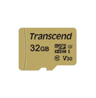 CARD microSD Card 32GB Transcend SDHC USD500S w/Adapter