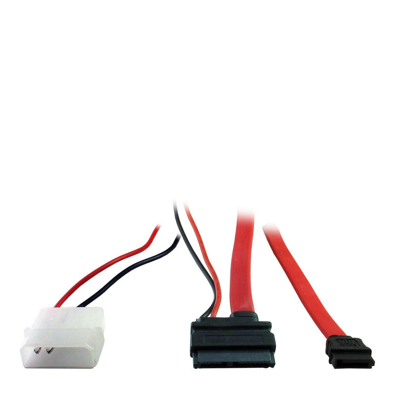 Inter-Tech Kabel Slim DVD Anschluss SATA + Power 0,3/0,3 m