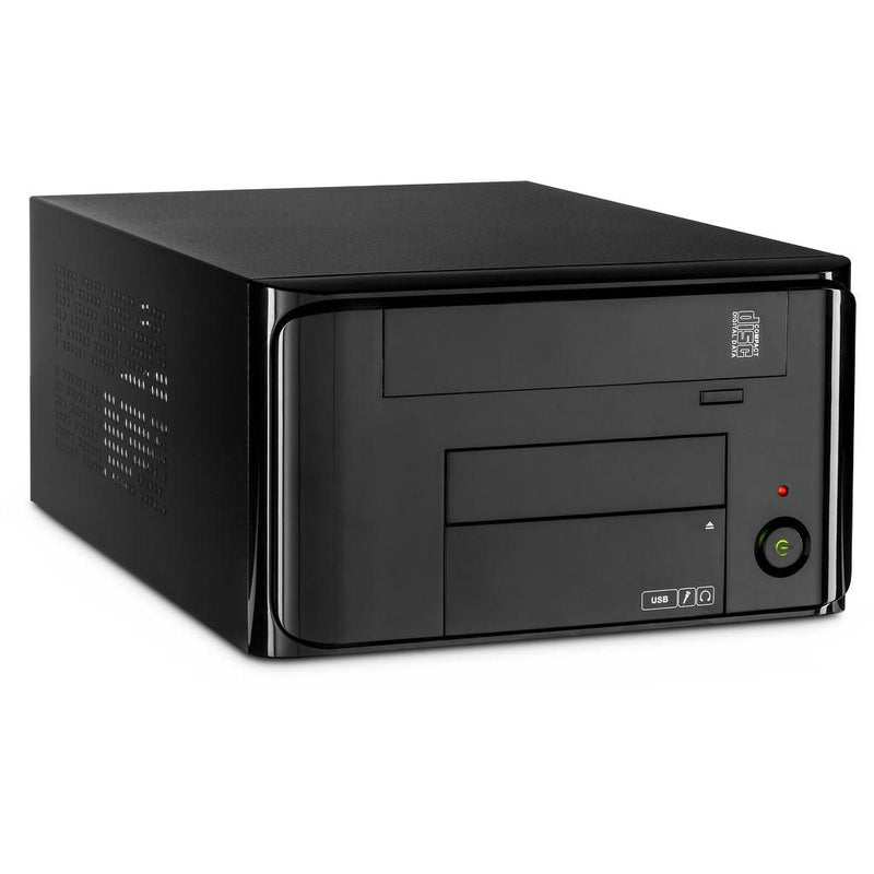 Inter-Tech Mini ITX MI-008 black 2X USB3.0,138x220x340mm