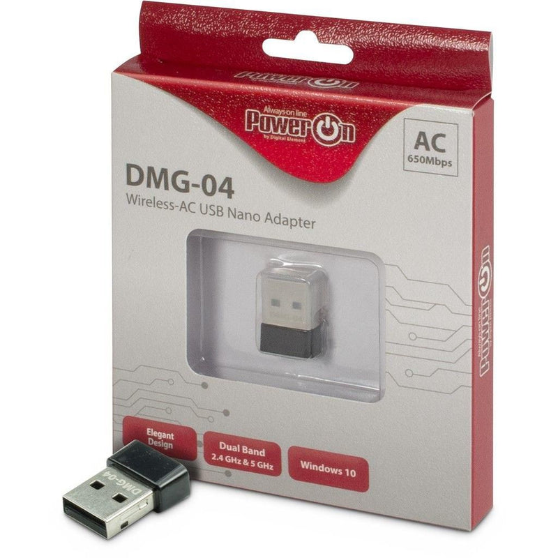 Inter-Tech Wi-Fi 5 USB Nano Adapter DMG-04 Stick 650Mbps