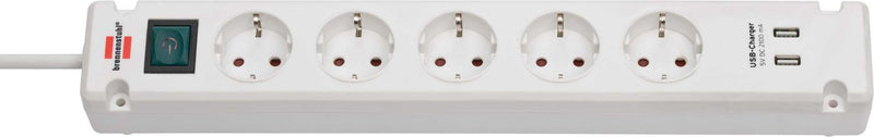 Brennenstuhl Steckdosenleiste Bremounta 5x+USB weiß 3m