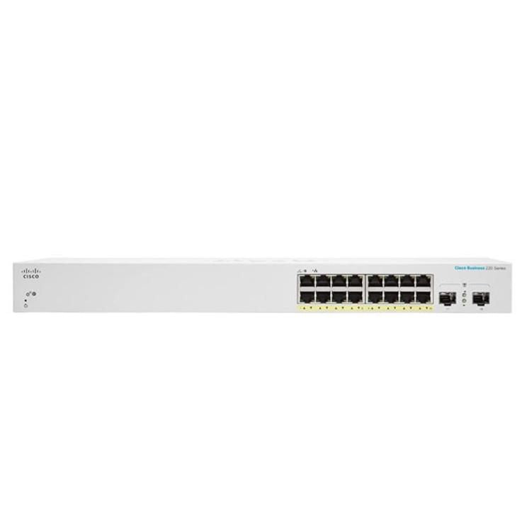 Cisco CBS220-16P-2G-EU Smart 16-port GE, PoE+ 130W, 2x1G SFP