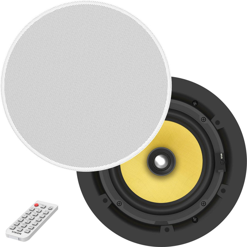 Vision CS-1900P - Speakers - wireless - Bluetooth - 35 Watt - 2-way - coaxial - white (grille colour - white)