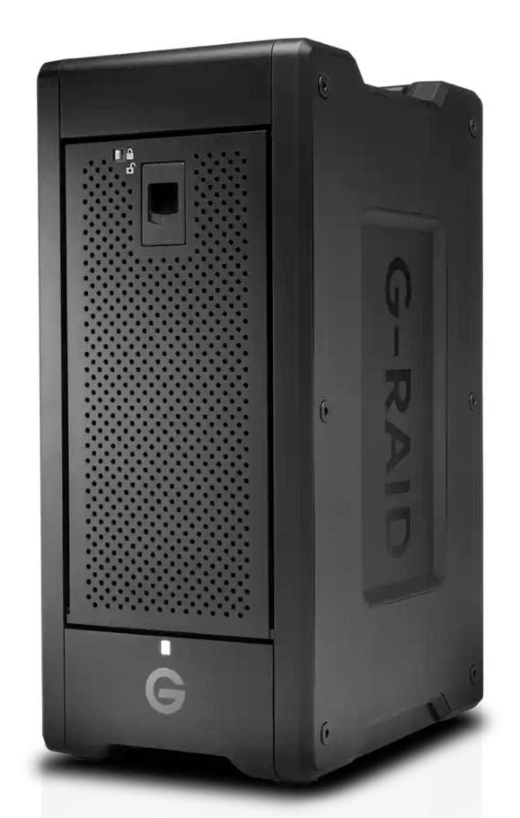 SanDisk Professional G-RAID SHUTTLE 8 - Hard drive array - 96 TB - 8 bays - HDD 12 TB x 8 - Thunderbolt 3, USB 3.2 Gen 2 (external)