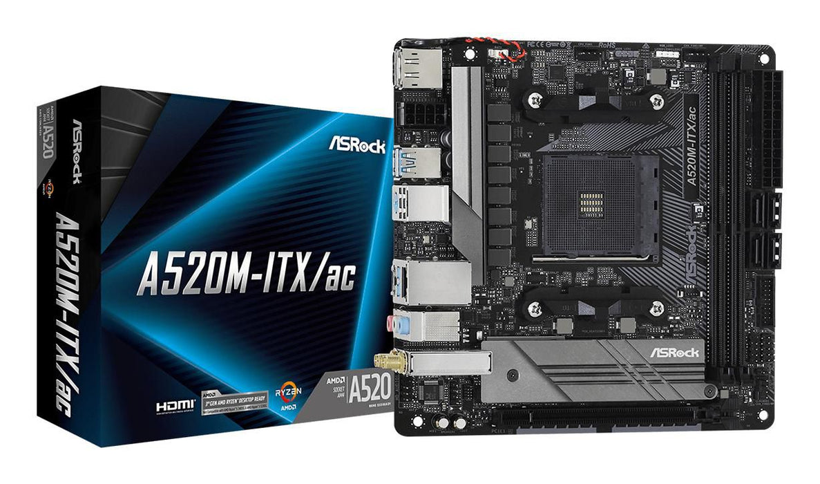 Asrock A520M-ITX/ac Socket AM4 micro ATX