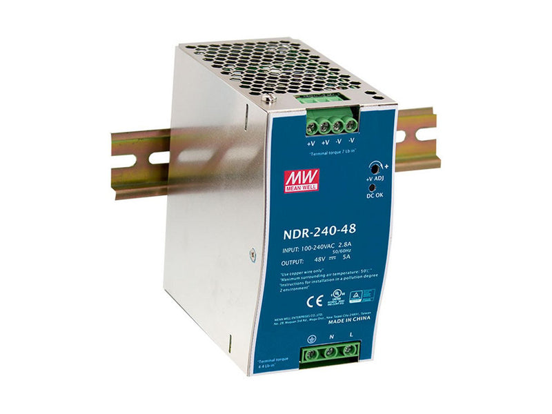 Supply, 240W, Din-Rail, Poe