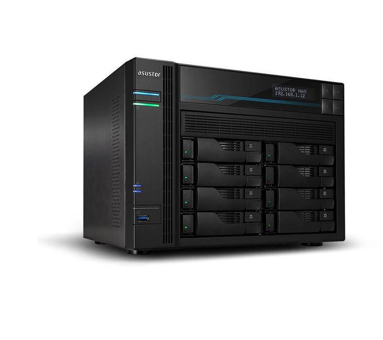 Asustor AS6508T NAS Tower Intel Atom® C3538 8 GB DDR4 0 TB ADM Black