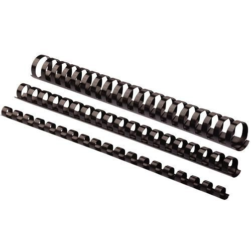 Plastic Comb O/Back 38mm Black A4 50pk