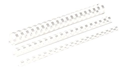 Plastic Comb 25mm White A4 50pk