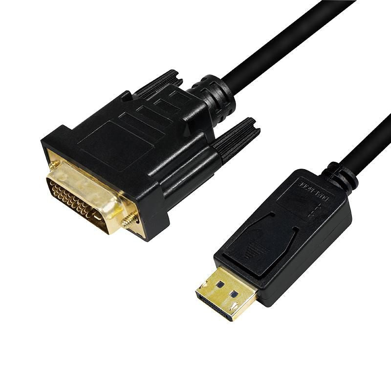 Logilink DisplayPort-Kabel DP 1.2 zu DVI 1.2 3.0m schwarz