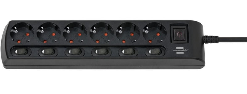 Brennenstuhl Steckdosenleiste 6x 2m sw