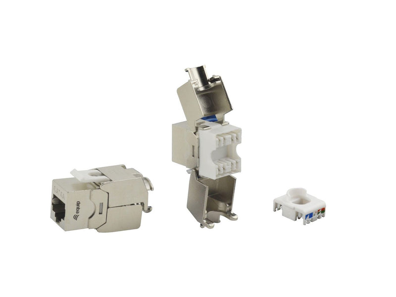 Keystone Jack geschirmt Cat6A LSA wzf.8Stk sil