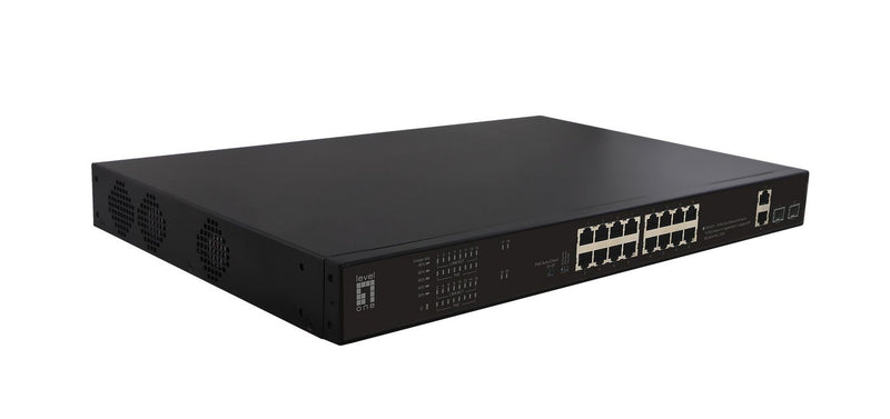 Switch 16x FE FGP-2031 2xGE 2xGSFP 19 270W 16xPoE+