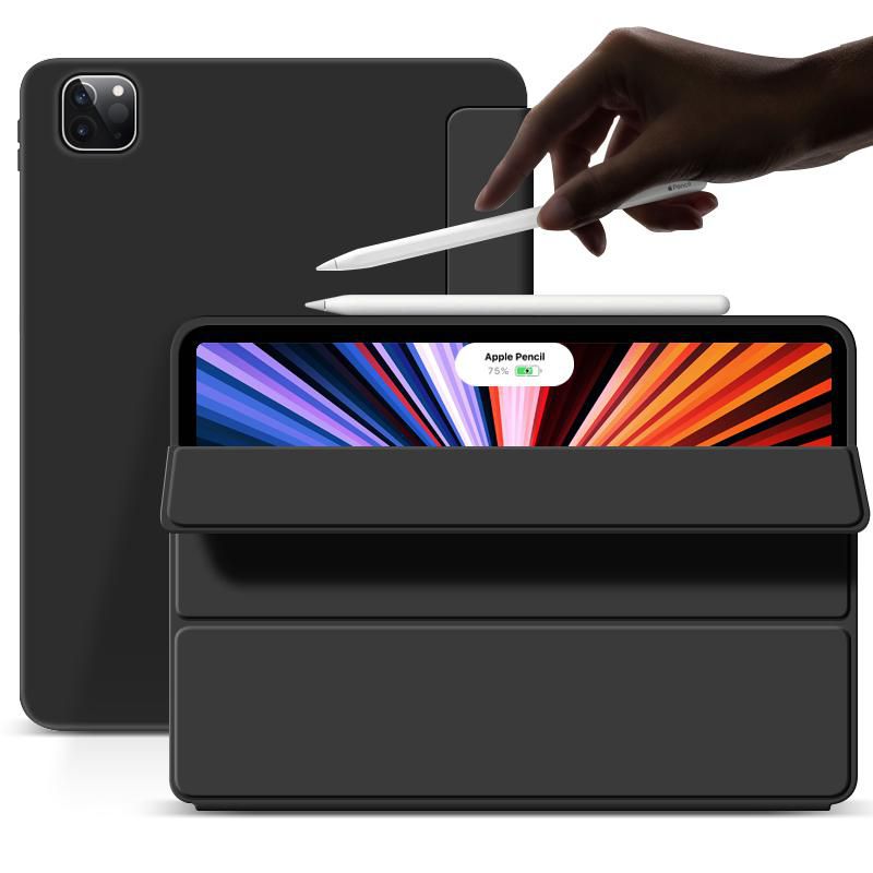 Étui Folio en cuir PU noir