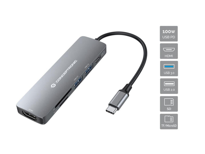 Usb Hub Adapter, Hdmi, Usb-C