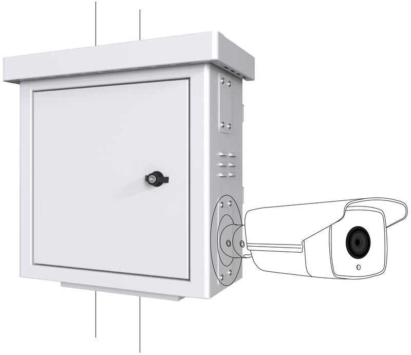Armoire de vidéosurveillance pour 4 caméras