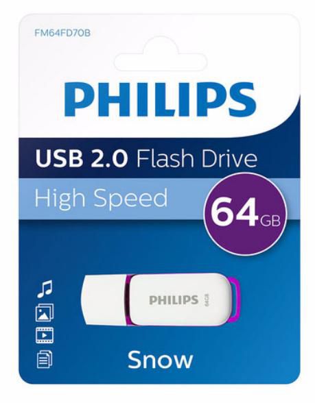 STICK Philips USB 2.0 64GB Snow Edition Magic Purple