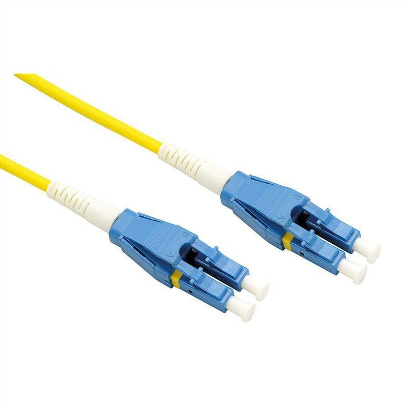 ROLINE LWL-Kabel Duplex, Single Mode 9/125m OS2, LC/LC, gelb, 1 m