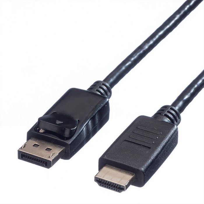 Value DisplayPort Cable DP - HDTV M/M black 1.5 m