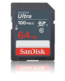 SanDisk Ultra memory card 64 GB SDXC UHS-I Class 10