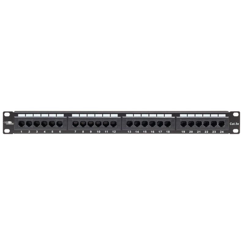 UNSHIELDED 24 PORTS - BLACK -