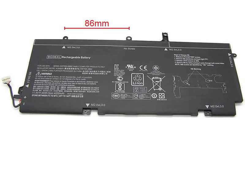 11.4V 3200mAh 36Wh 6 Cell