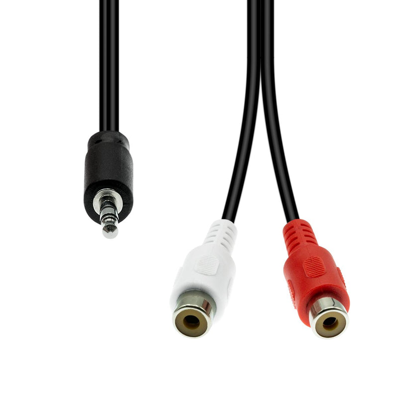 "3-Pin to 2 x RCA Cable M-F"