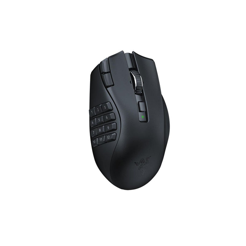 Razer Naga V2 HyperSpeed - Mouse - ergonomic - right-handed - optical - 21 buttons - wireless - Bluetooth, 2.4 GHz - USB wireless receiver