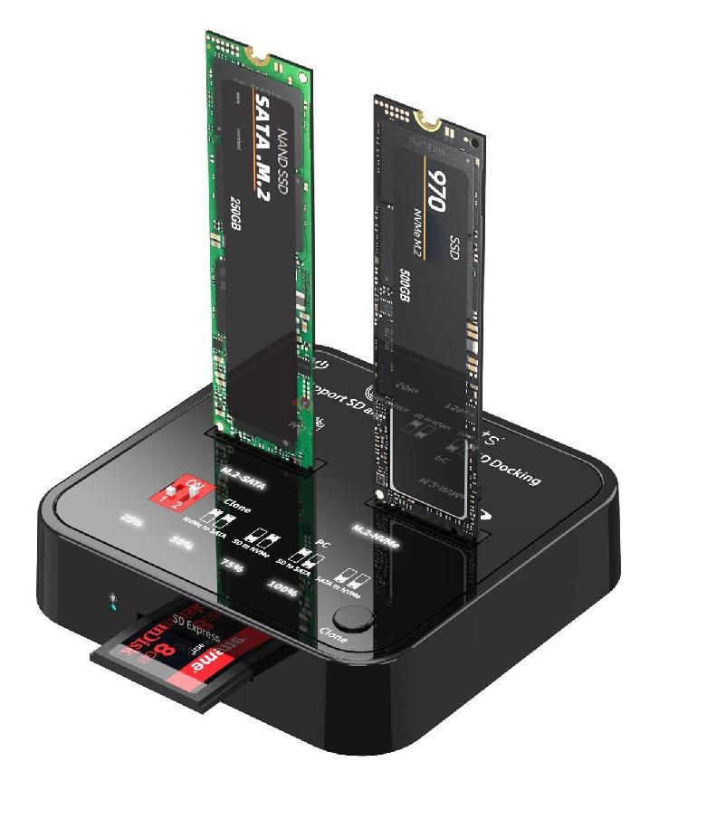 SATA/NVMe SSD Clone Docking