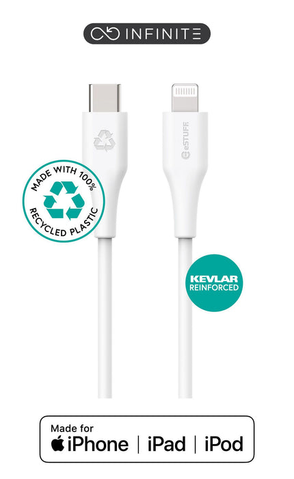 Lightning Cable MFI 1m White.