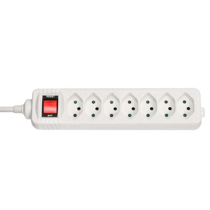 Extension with Switch, White