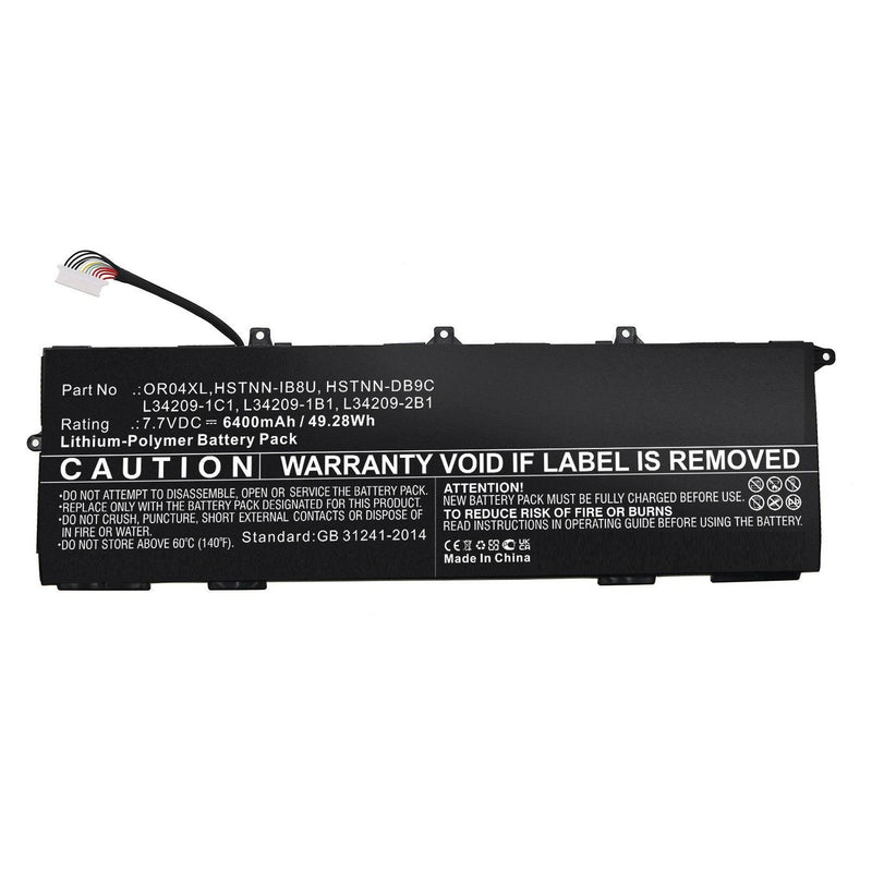 7.6V 6600mAh 52Wh Li-Polymer