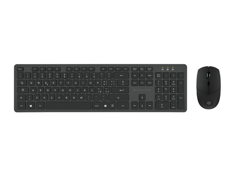 CONCEPTRONIC Wireless Keyboard+Mouse,Layout italienisch sw