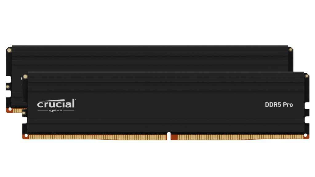 Crucial - DDR5 - kit - 96 GB: 2 x 48 GB - DIMM 288-pin - 5600 MHz / PC5-44800 - CL46 - 1.1 V - unbuffered - on-die ECC - black